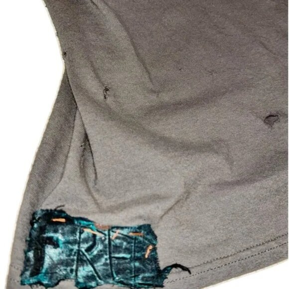 NWOT nirvana face t distressed original rare hand painted rare distressed KURT T - Picture 10 of 14